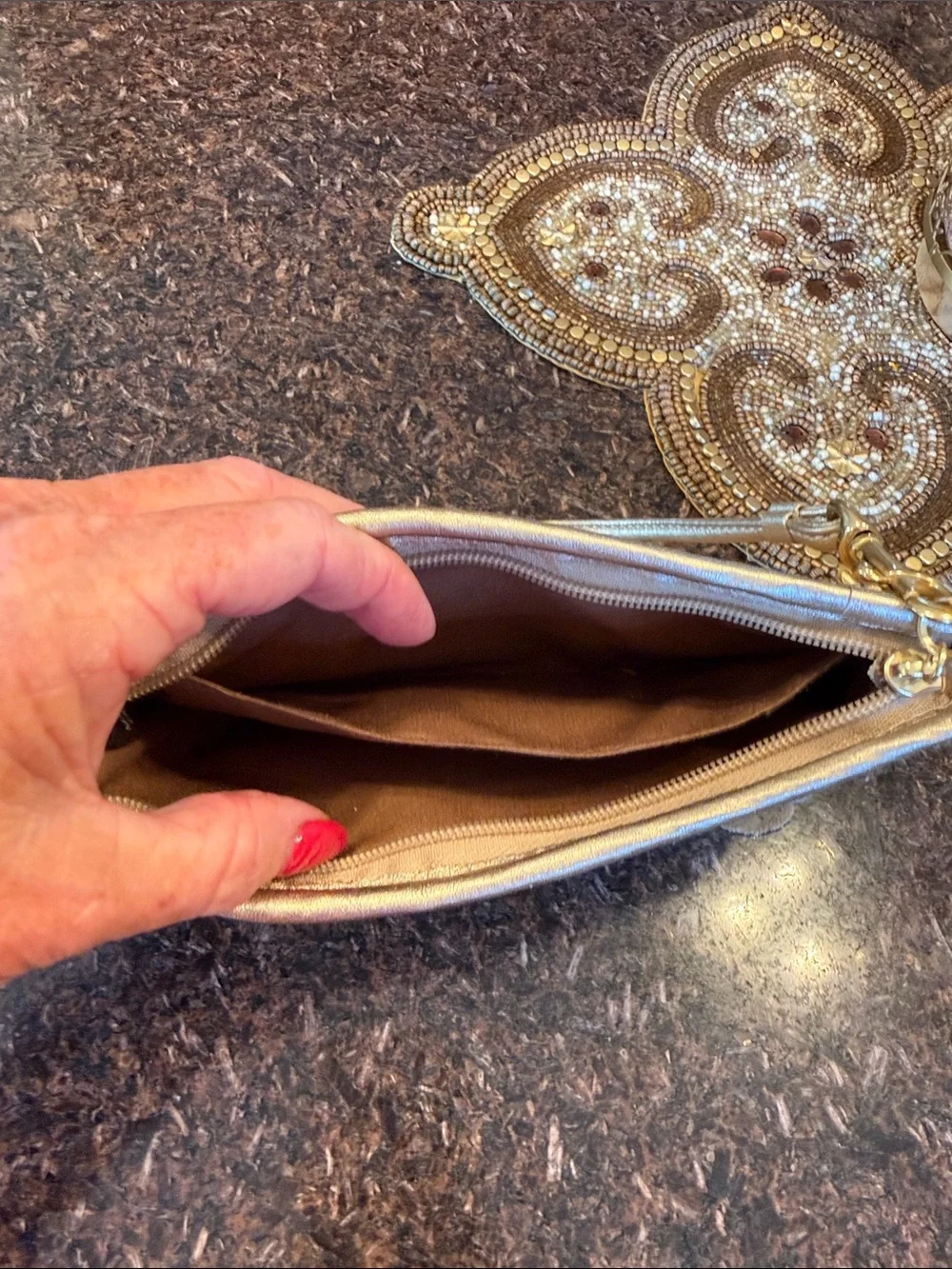 Coach compact wristlet